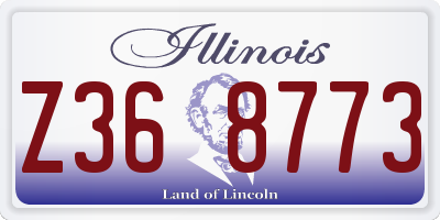 IL license plate Z368773