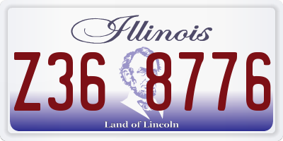 IL license plate Z368776
