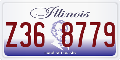 IL license plate Z368779