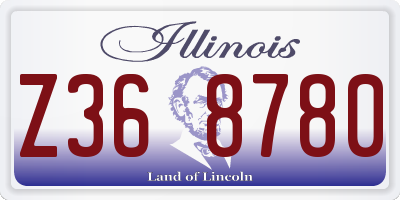 IL license plate Z368780