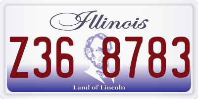 IL license plate Z368783