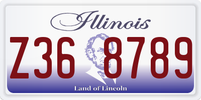 IL license plate Z368789