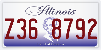 IL license plate Z368792