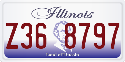 IL license plate Z368797