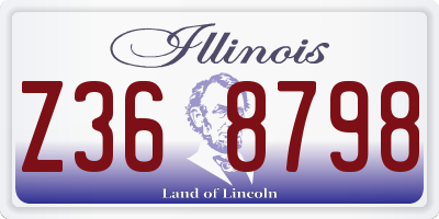 IL license plate Z368798