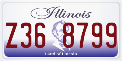 IL license plate Z368799
