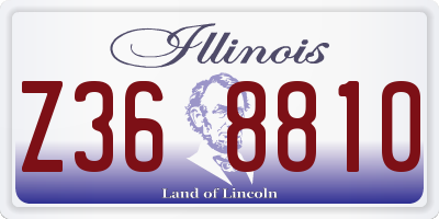 IL license plate Z368810