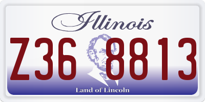 IL license plate Z368813