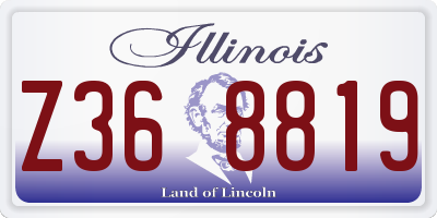 IL license plate Z368819