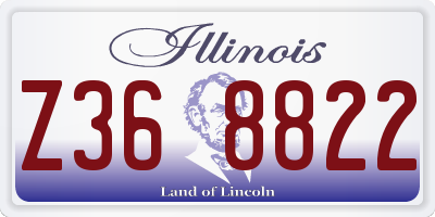 IL license plate Z368822