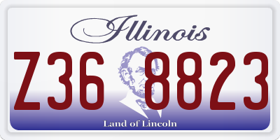 IL license plate Z368823