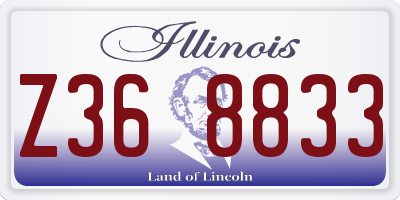 IL license plate Z368833