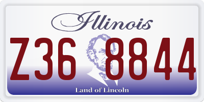 IL license plate Z368844