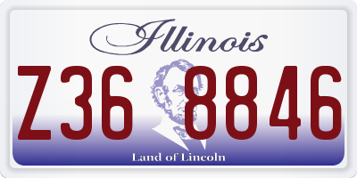 IL license plate Z368846