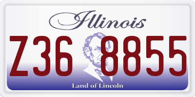 IL license plate Z368855