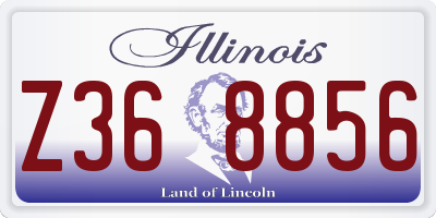 IL license plate Z368856