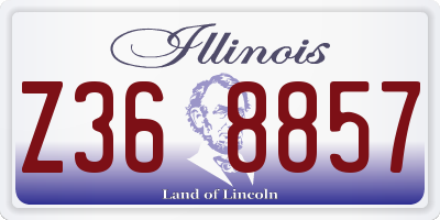 IL license plate Z368857