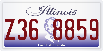 IL license plate Z368859