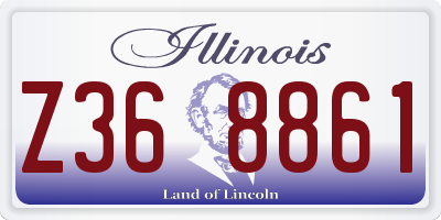 IL license plate Z368861
