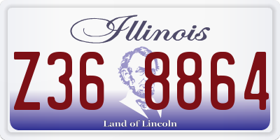 IL license plate Z368864