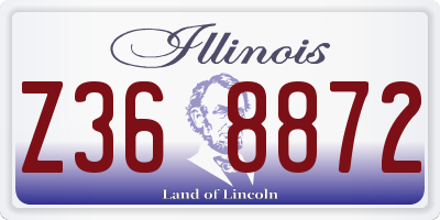 IL license plate Z368872