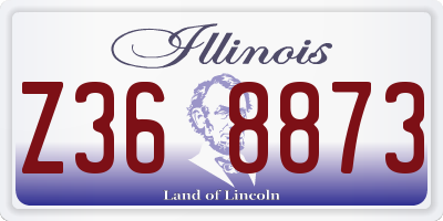 IL license plate Z368873