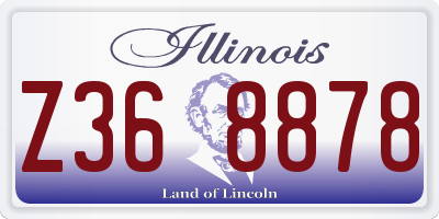 IL license plate Z368878