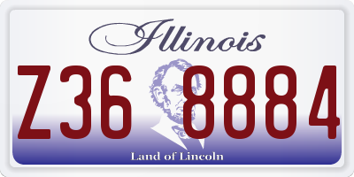 IL license plate Z368884