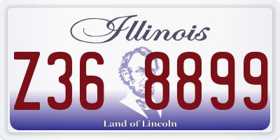 IL license plate Z368899