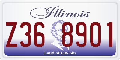 IL license plate Z368901
