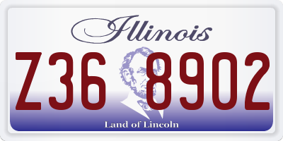 IL license plate Z368902