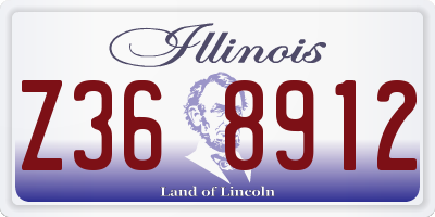 IL license plate Z368912