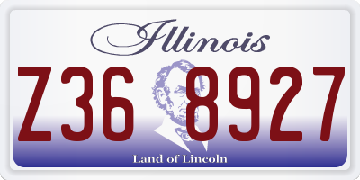 IL license plate Z368927