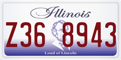 IL license plate Z368943