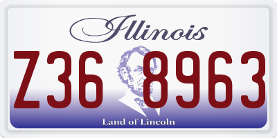 IL license plate Z368963
