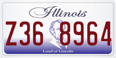 IL license plate Z368964