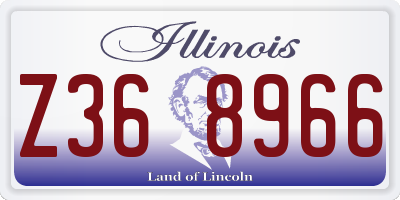 IL license plate Z368966