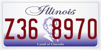 IL license plate Z368970