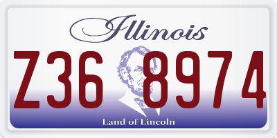 IL license plate Z368974