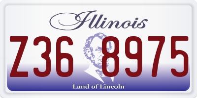 IL license plate Z368975