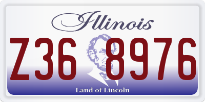 IL license plate Z368976