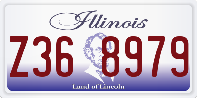 IL license plate Z368979