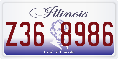 IL license plate Z368986