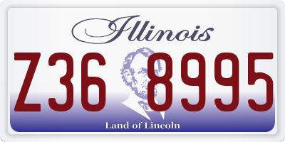 IL license plate Z368995