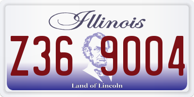 IL license plate Z369004