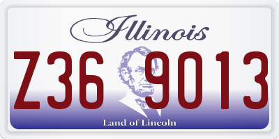 IL license plate Z369013