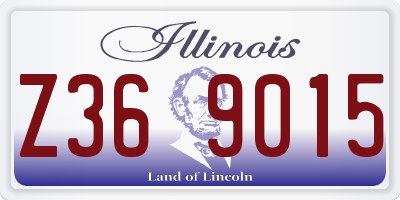 IL license plate Z369015