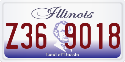 IL license plate Z369018