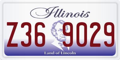 IL license plate Z369029