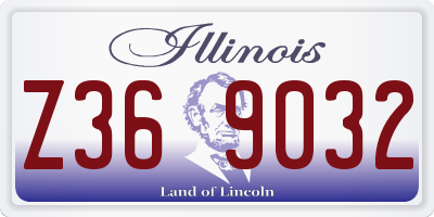 IL license plate Z369032